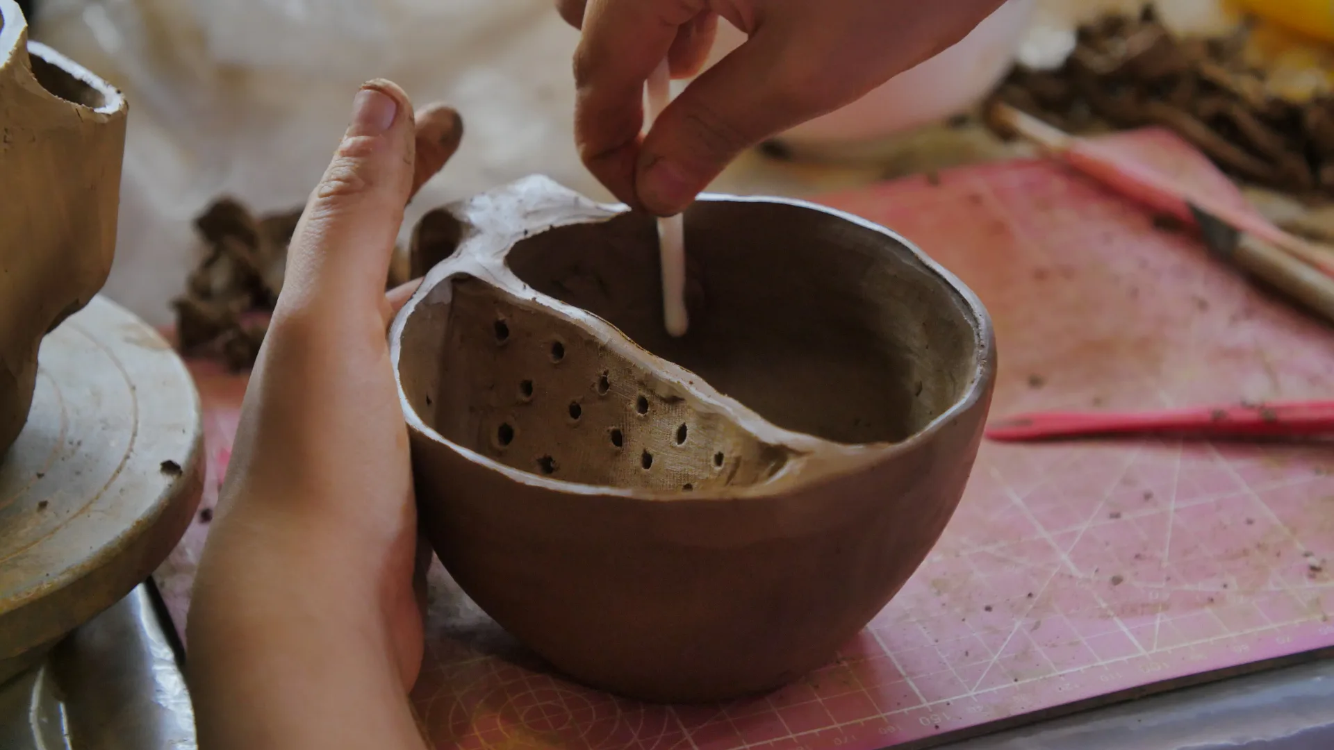 Working with clay